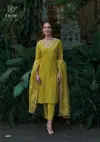 Melody By Kailee Cotton With Self Weaving Kurti With Bottom Dupatta Wholesale Online